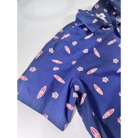 HB Harbor Bay-Mens Hawaiian Shirt-2XL Big/Wide Blue W/ Surfboard All Over Print - Picture 15 of 15